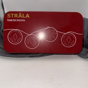 New IKEA STRALA LED string light with 12 lights, green battery operated/patterns